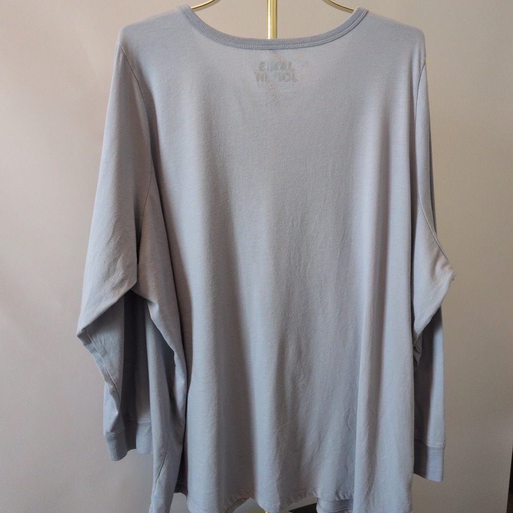 Janis Joplin Graphic Top Women 5X Light Blue Art Nouveau Boston 1969 Rock Tee - Picture 7 of 12